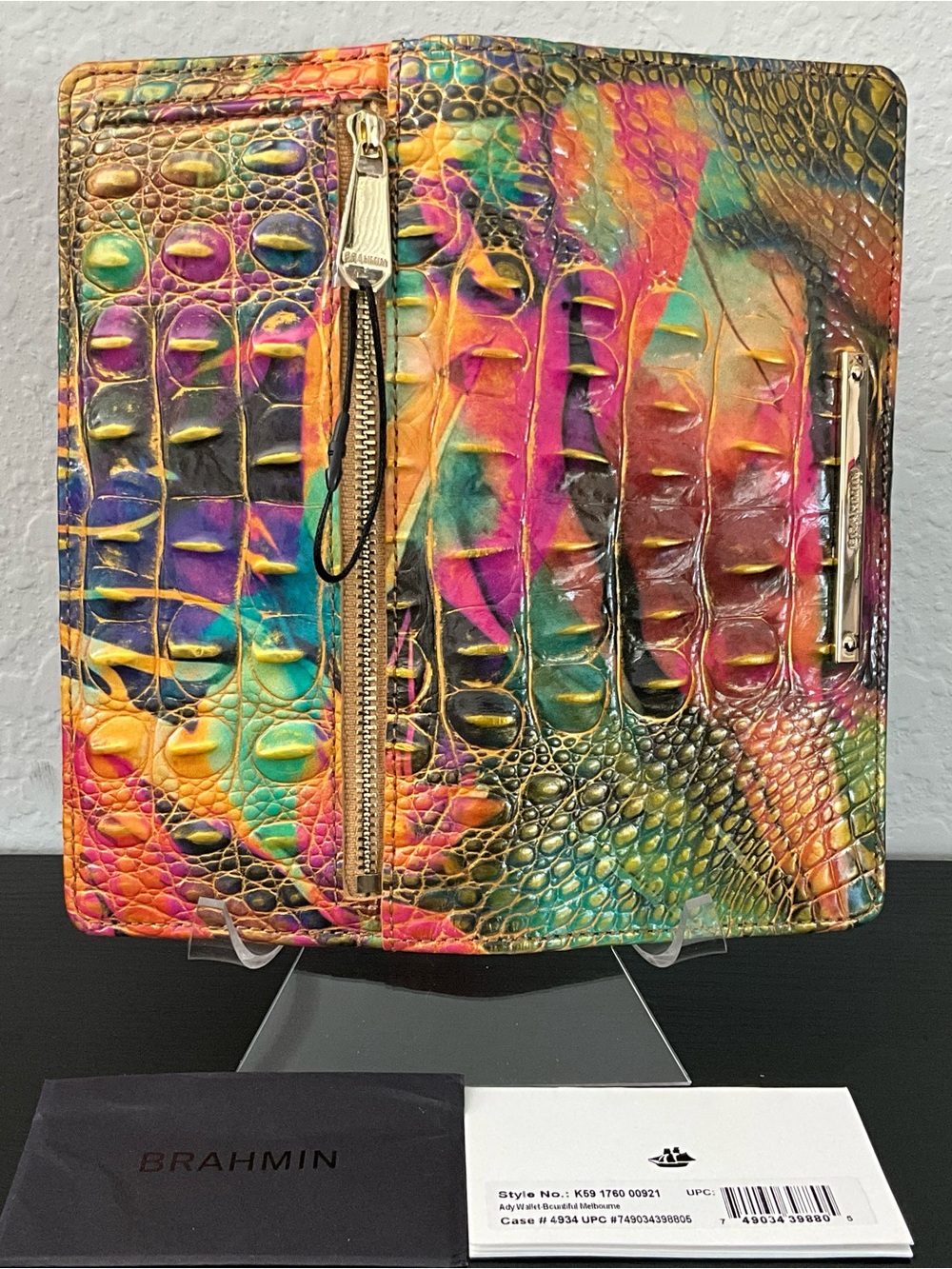 Brahmin Ady BOUNTIFUL MELBOURNE Slim Colorful Wallet NWOT